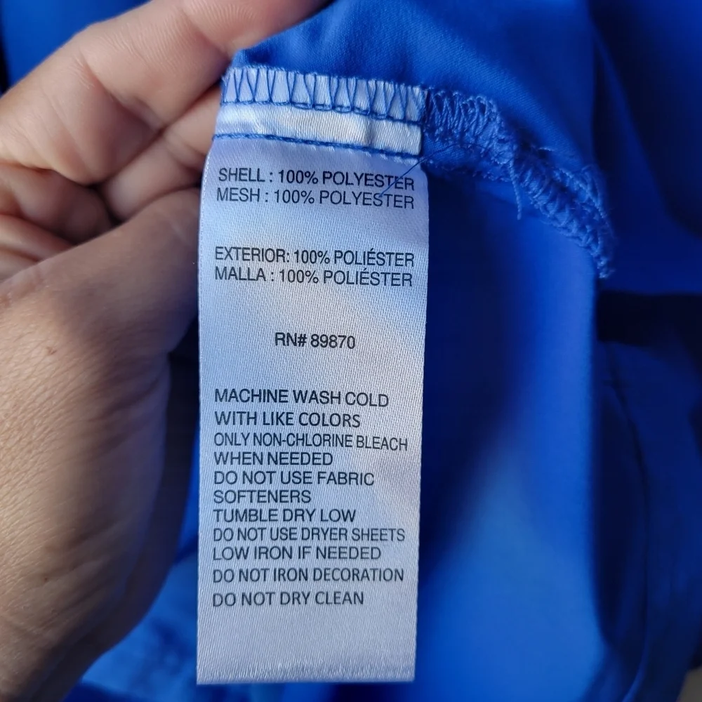 Bimini Bay Outfitters Blue Short Sleeve Fishing Shirt XL Sport Outdoors Collard